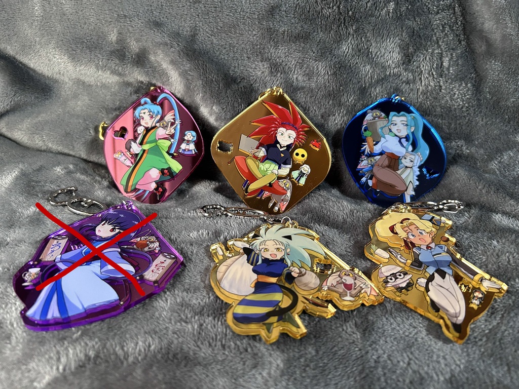 ミラーアクリルキーホルダー