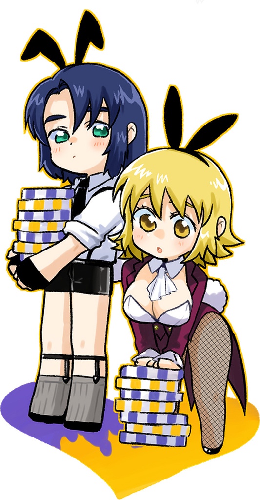 バニーアクリルキーホルダー