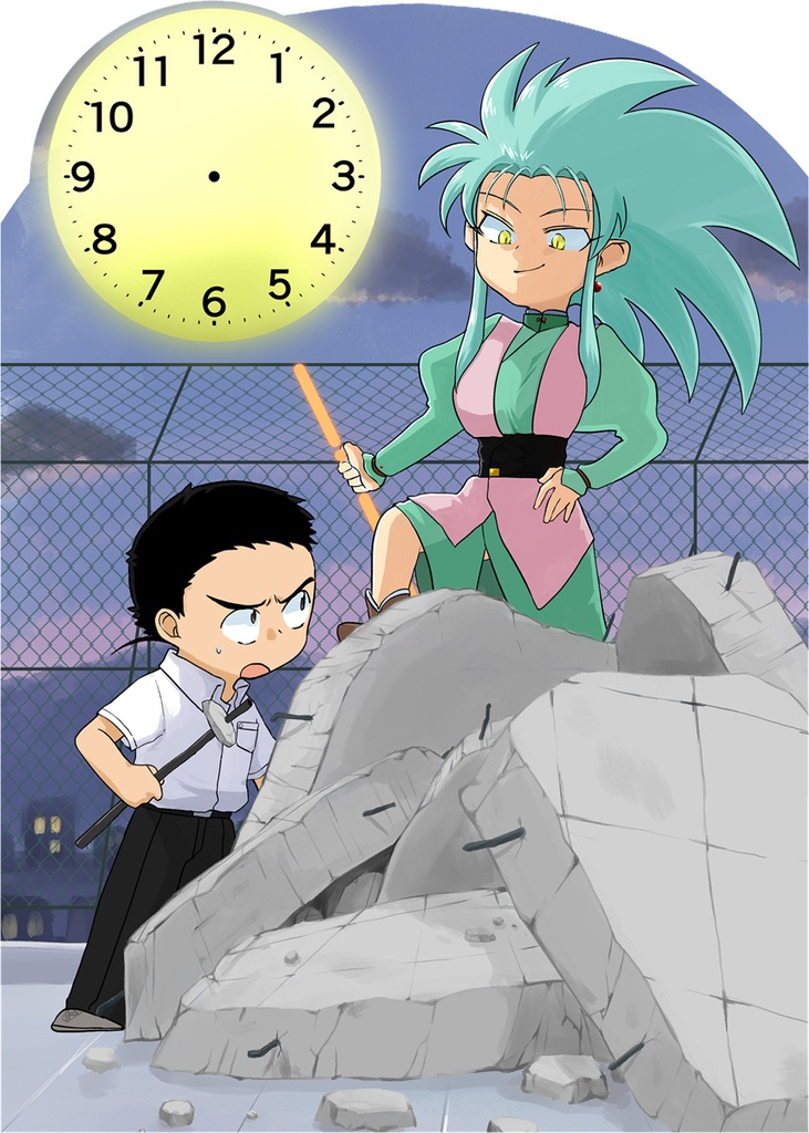 魎呼アクリルクロック