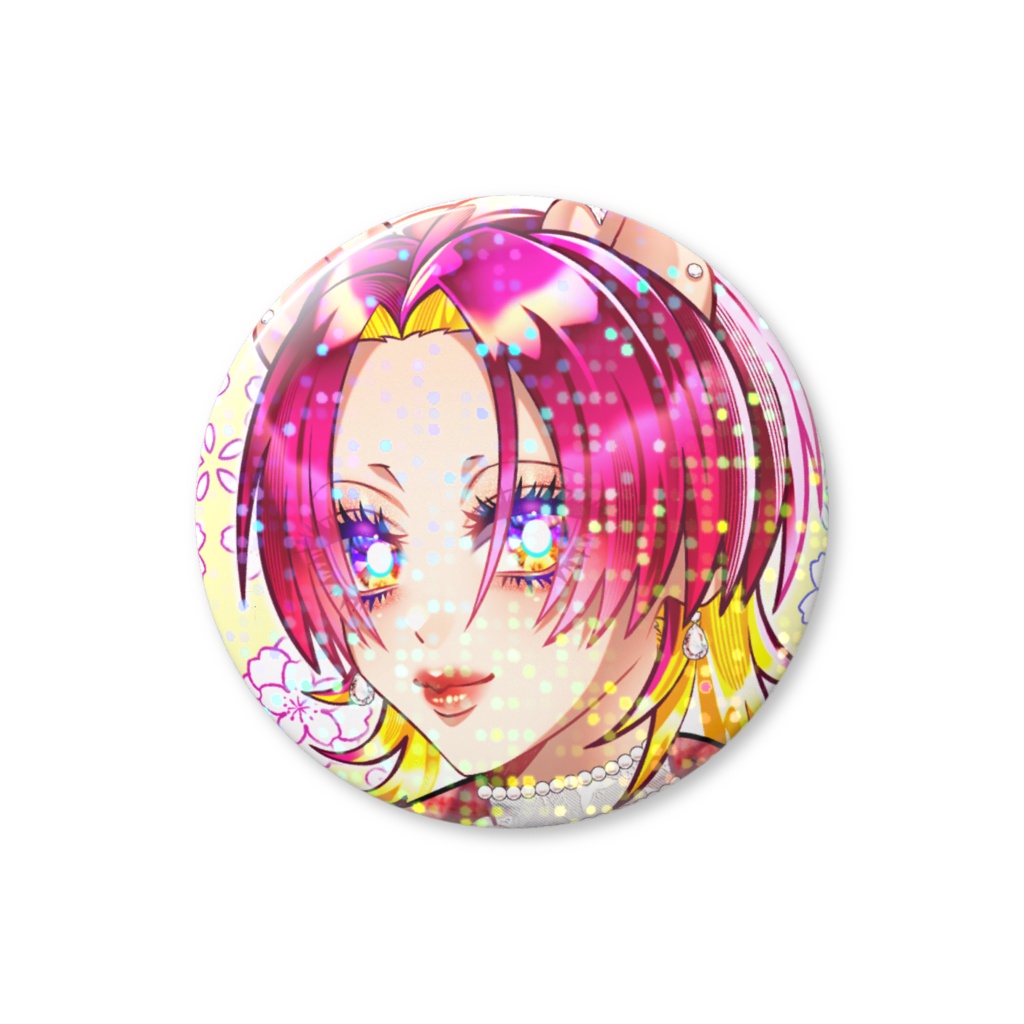 神取ageha. 春デート衣装 ver. ホログラム缶バッジ 32mm