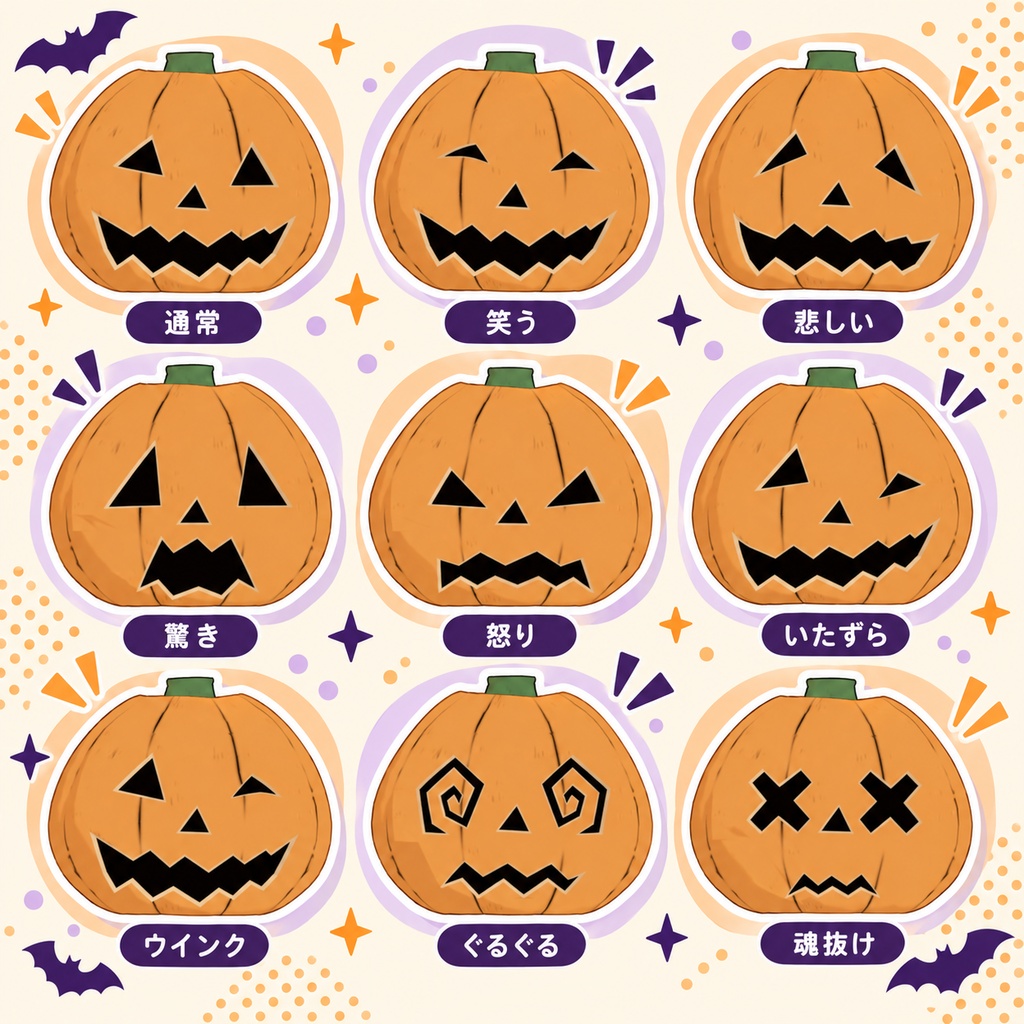 おしゃべりパンプキンヘッド|ハロウィン用かぶりもの【VRChat / MA対応】