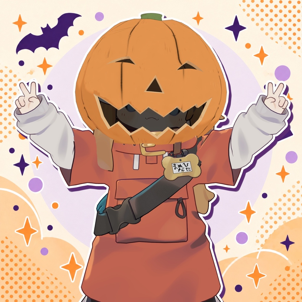 おしゃべりパンプキンヘッド|ハロウィン用かぶりもの【VRChat / MA対応】