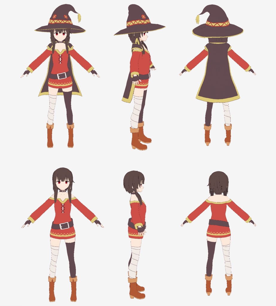 めぐみん3Dモデル / Megumin 3D Model【VRM】