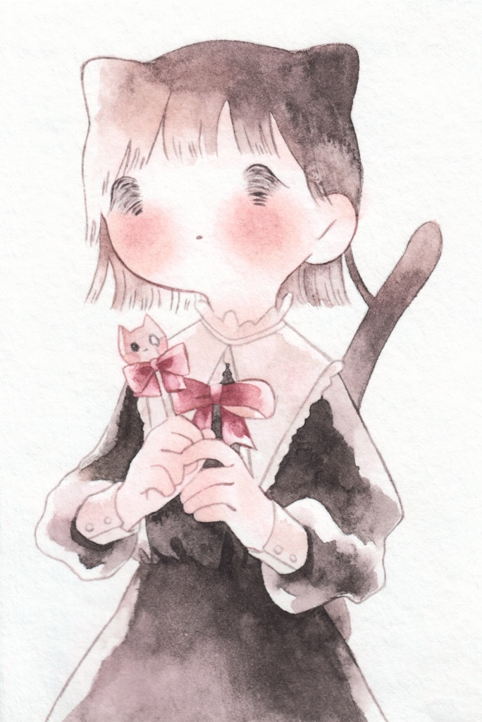 【原画】黒猫ちゃん