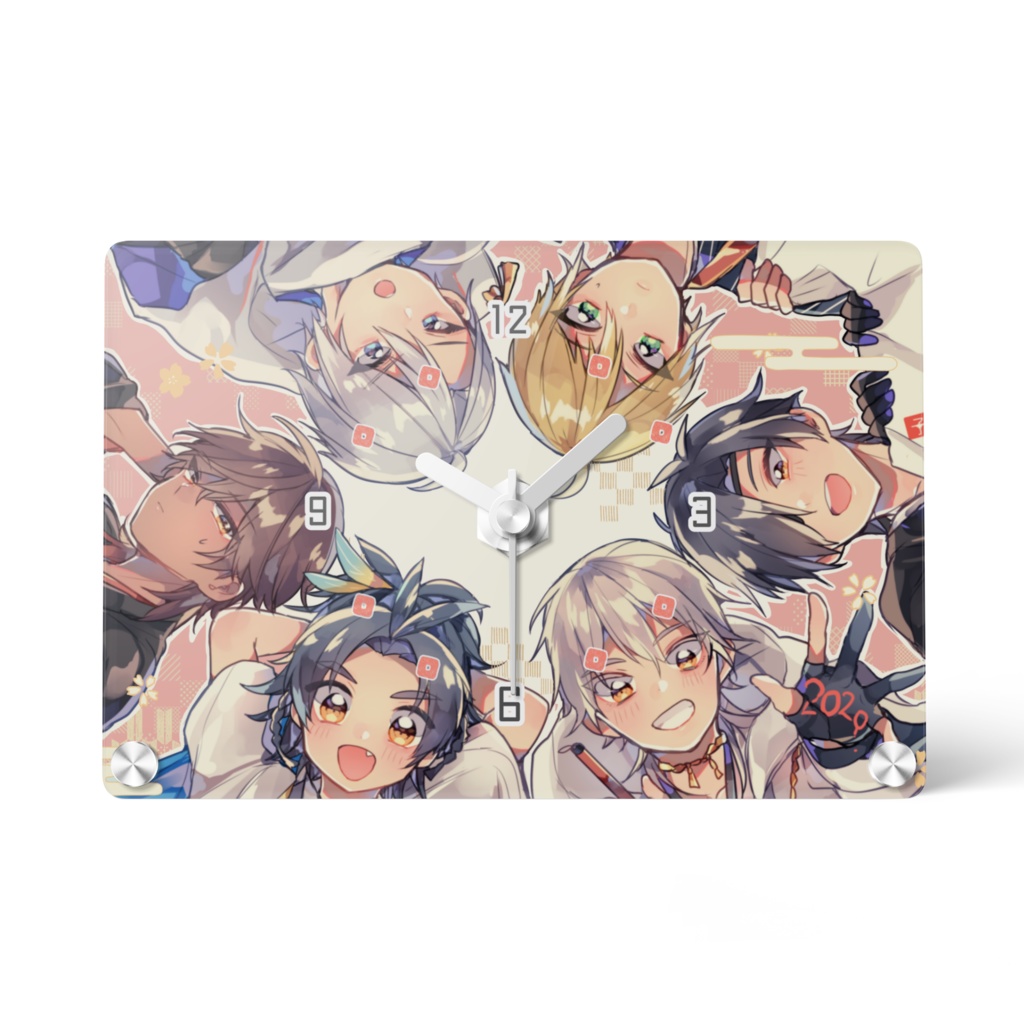 アクリルクロック・6振り