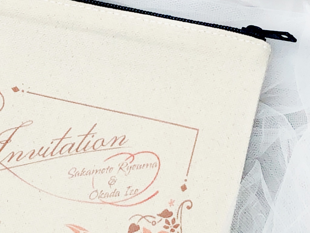 龍以の挙式思い出風グッズ【ポーチ&時計セット】