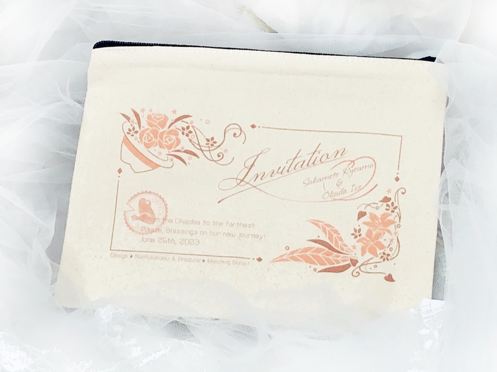 龍以の挙式思い出風グッズ【ポーチ&時計セット】