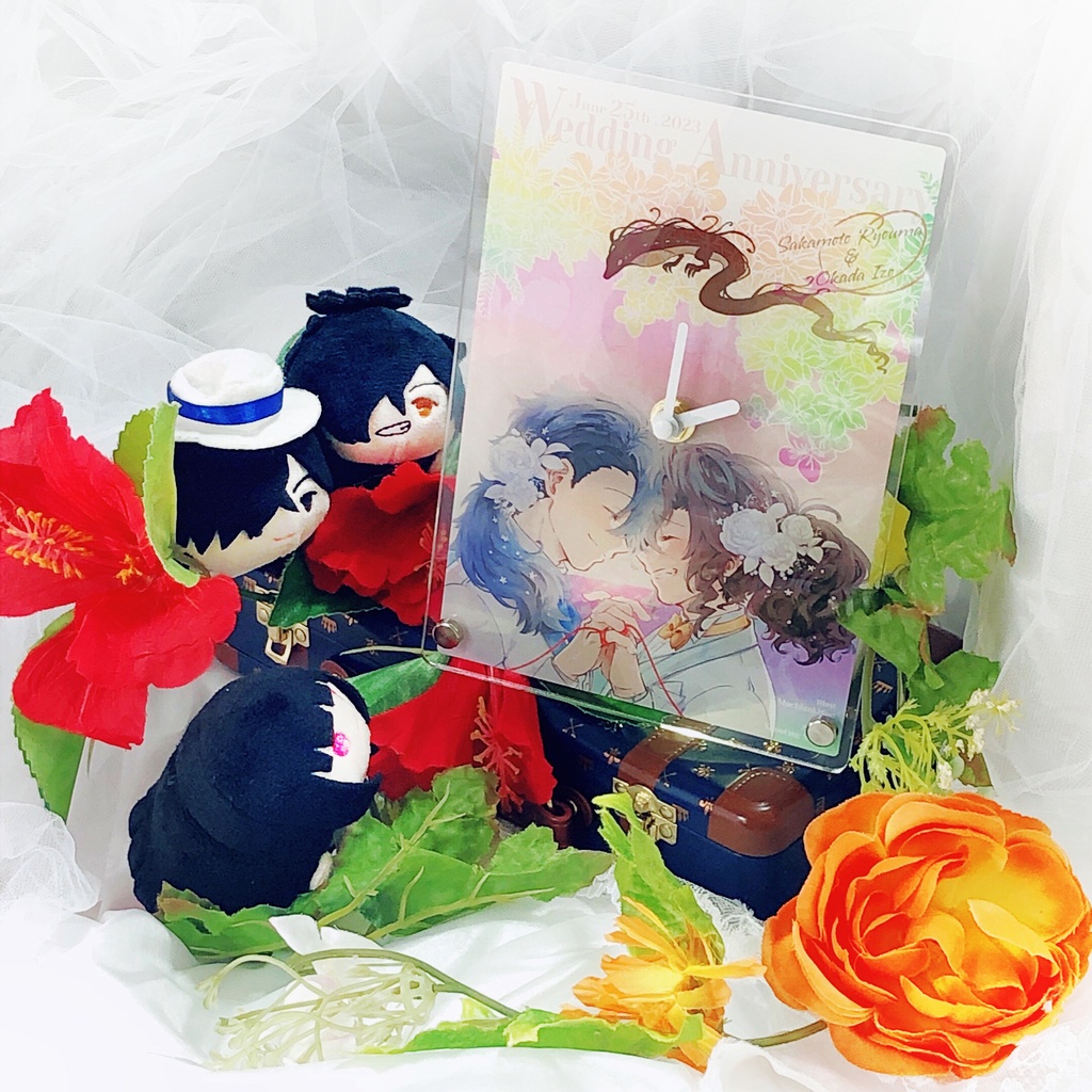 龍以の挙式思い出風グッズ【ポーチ&時計セット】