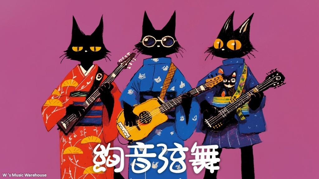 【フリーBGM】Shamisen 三味線 X Electric Guitar X Flute【絢音弦舞】【 かわいい / Relaxing / 和風 / ロック】for study for work