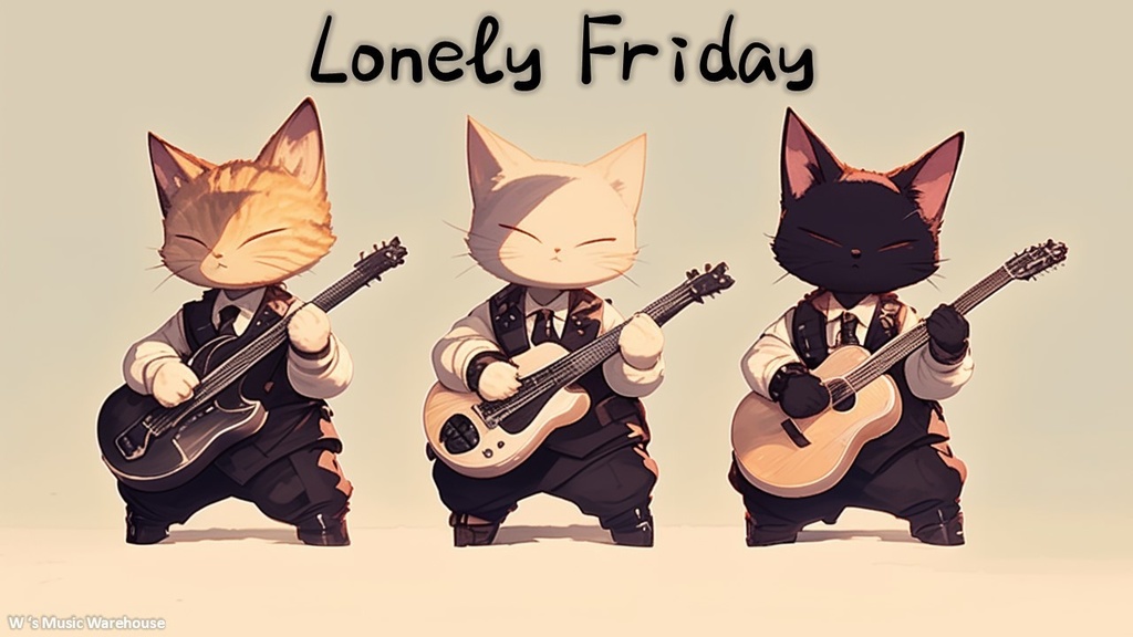 【フリーBGM】Acoustic Guitar X R&B【Lonely Friday】【 ギター / ミックス / For Study / For Work / リラックス】