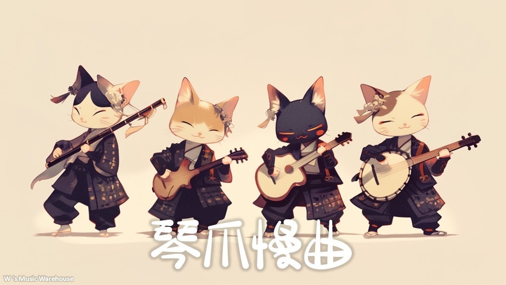 【フリーBGM】Shamisen 三味線 X Acoustic Guitar X R&B 【琴爪慢曲】【 ギター / ミックス / 和風 / リラックス / For Study / For Work】