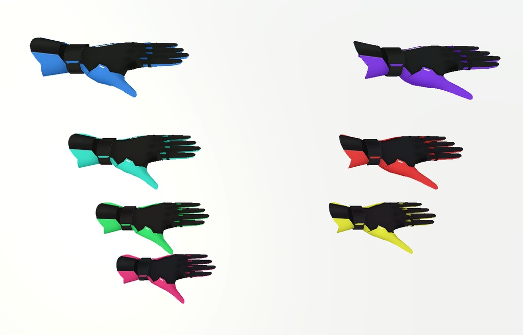 VRChat sci-fi gloves G01