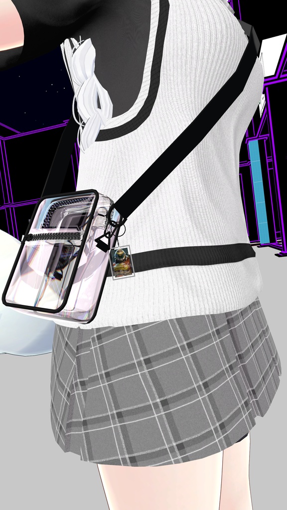 【VRCHAT向け】CLEAR SHOULDER BAG