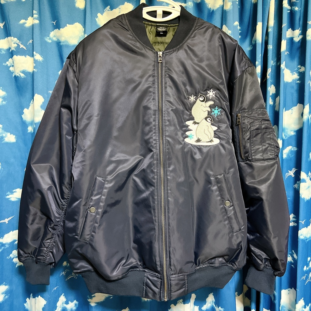 MA-1タイプしらせジャンパー/ネイビー【受注生産】