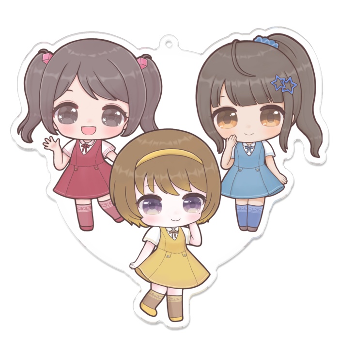 「ダレ推し?」 春秋ver. 100mm アクリルキーホルダー