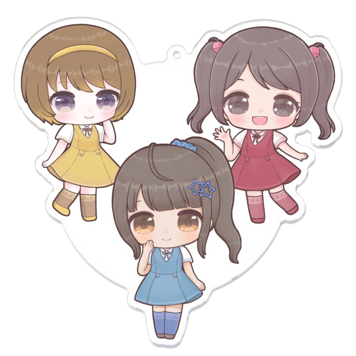 「ダレ推し?」 春秋ver. 100mm アクリルキーホルダー