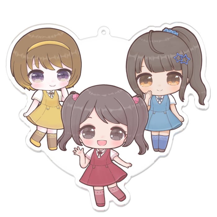 「ダレ推し?」 春秋ver. 100mm アクリルキーホルダー