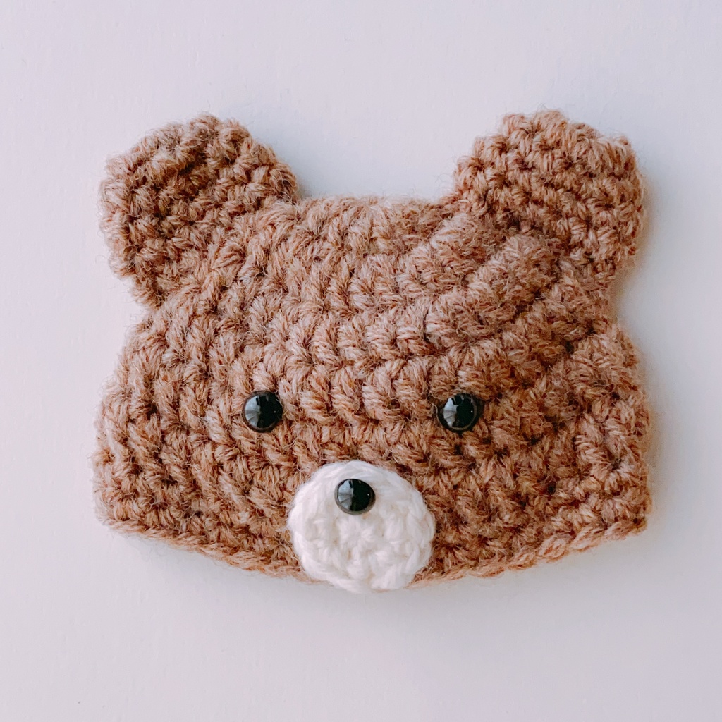 くまさん帽子(10〜12㎝ぬい)