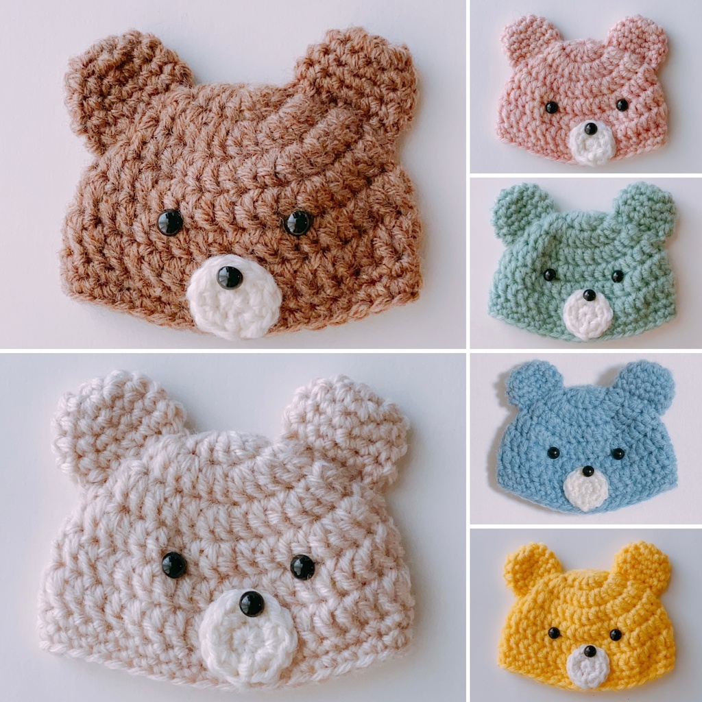 くまさん帽子(10〜12㎝ぬい)