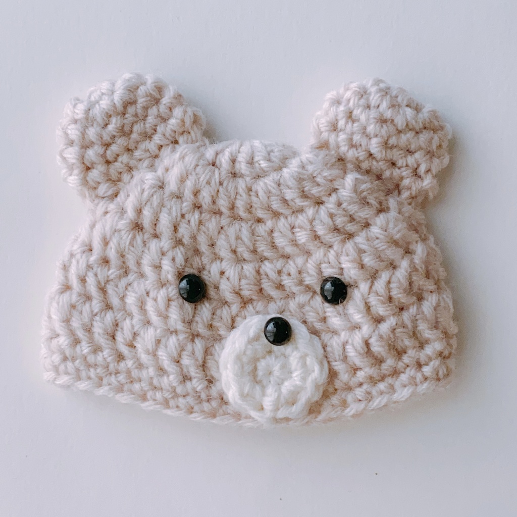 くまさん帽子(10〜12㎝ぬい)