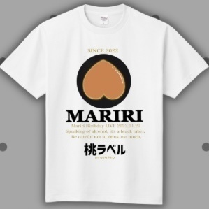 🍑桃ラベルＴシャツ🍑