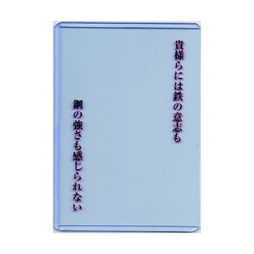 【カードローダー】貴様らには鉄の意志も鋼の強さも感じられない