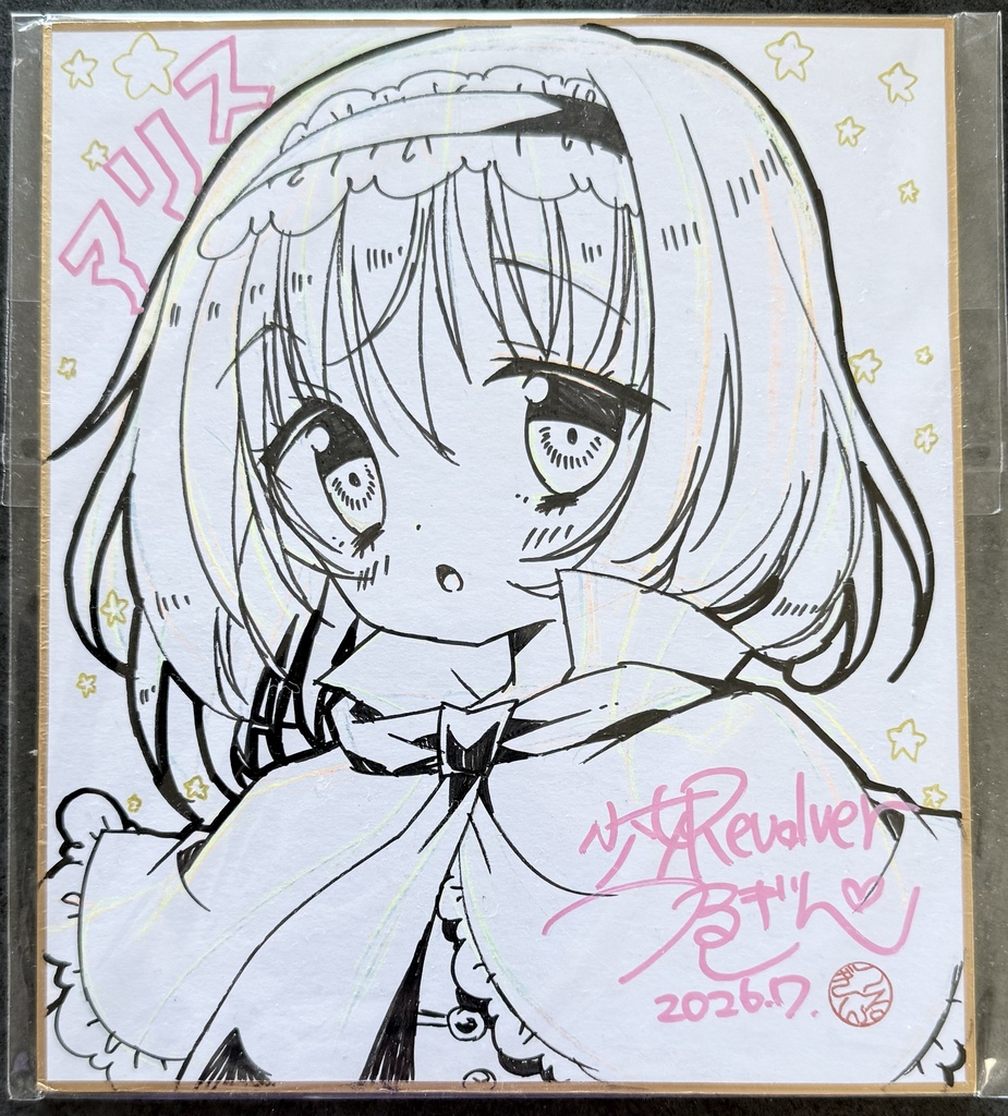 手描きイラスト色紙『アリス・マーガトロイド』東方Project