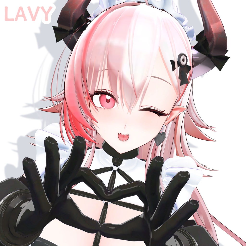 【VRChatアバター】Lavy(ラヴィ) - デーモンメイド オリジナル3Dモデル
