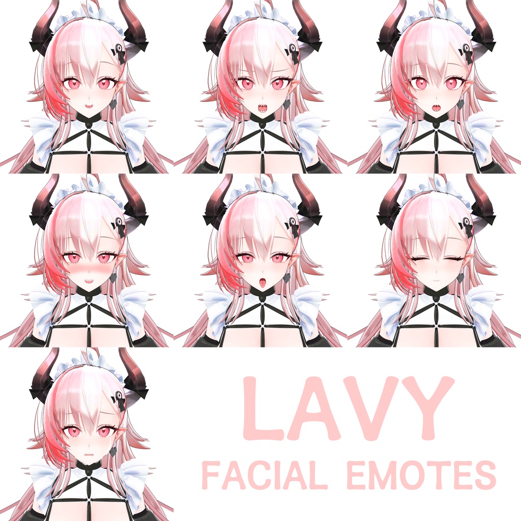 【VRChatアバター】Lavy(ラヴィ) - デーモンメイド オリジナル3Dモデル