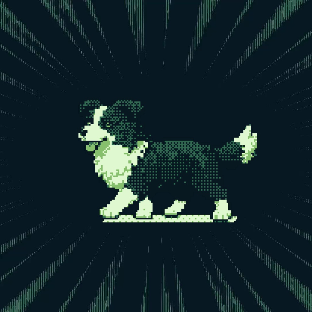 02 Game Boy Collie - 映像ループ素材