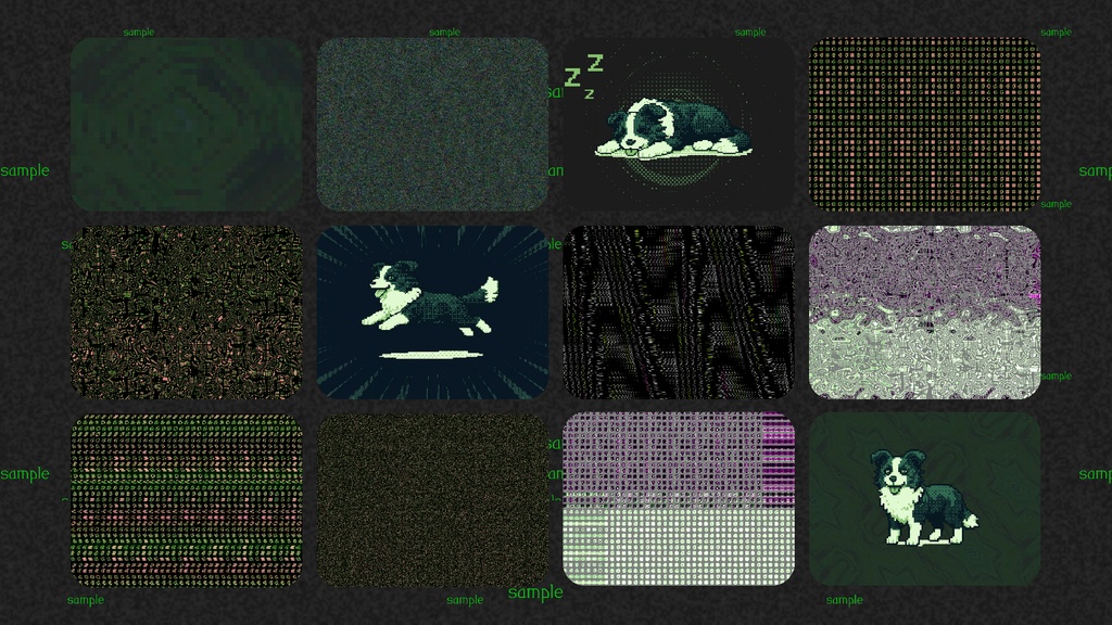 02 Game Boy Collie - 映像ループ素材