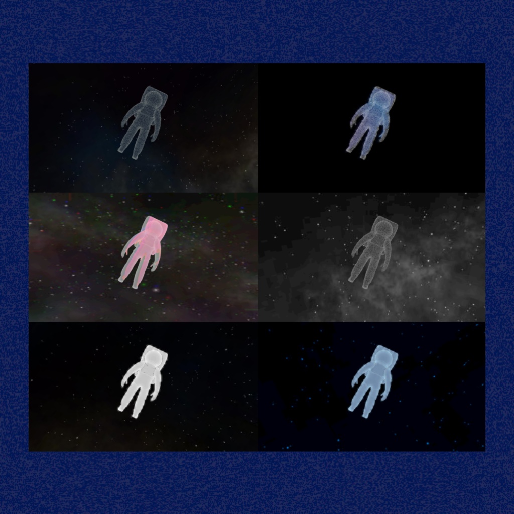 12 astronaut - 映像ループ素材