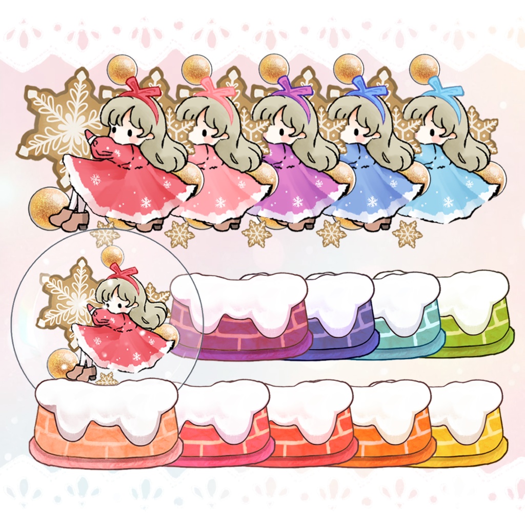 スノードーム素材【VTS対応】