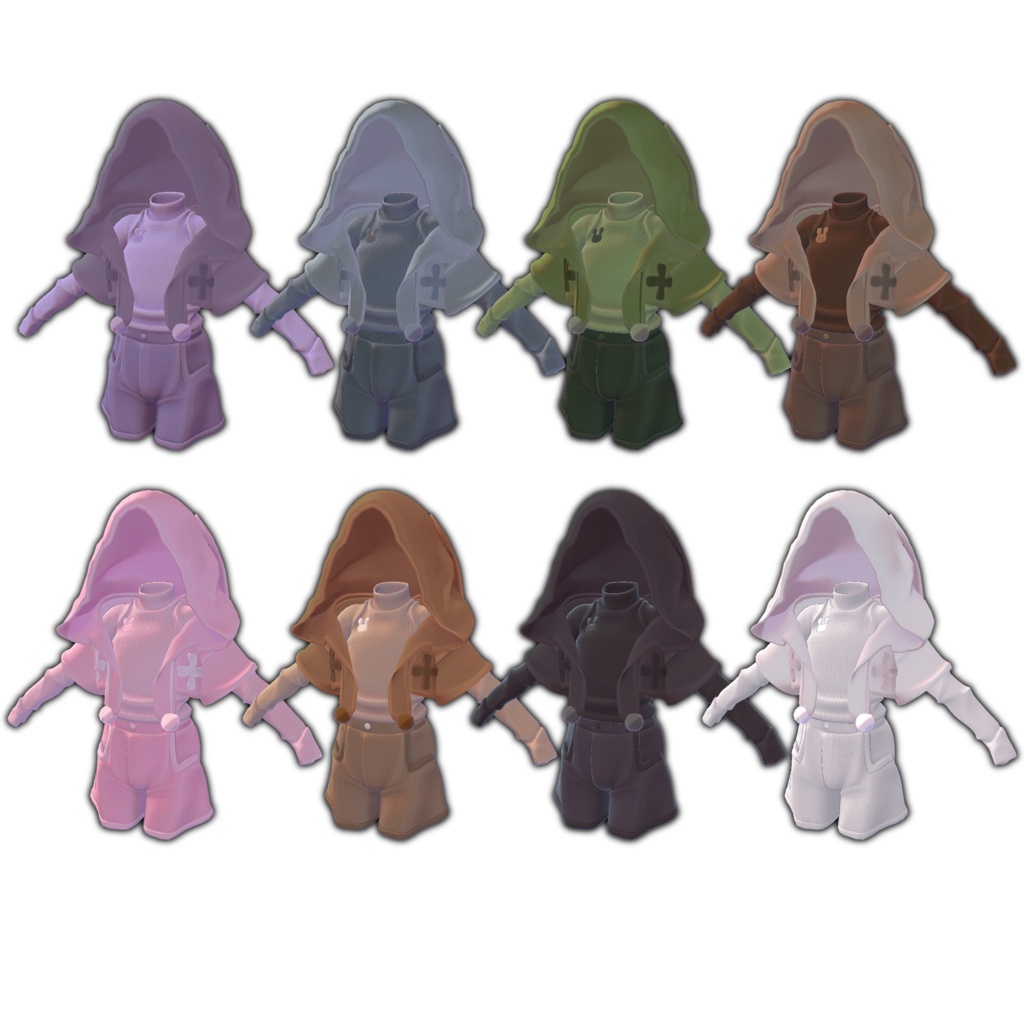 【発売記念セール中】BUKABUKA HOOD PAJAMA【4アバター対応】