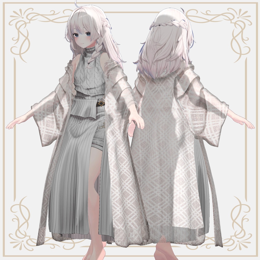 【発売記念セール中🎉】Long Cape Coat【3アバター対応】