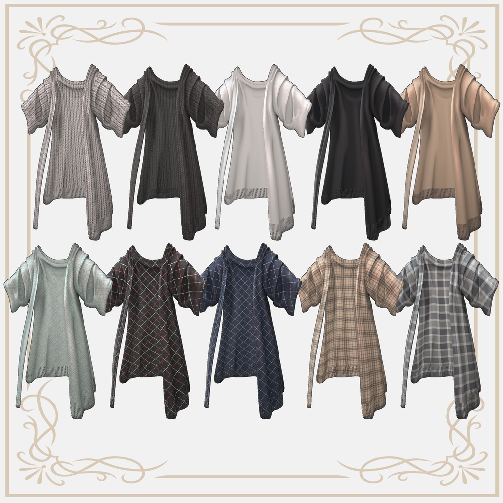 【発売記念セール中🎉】Long Cape Coat【3アバター対応】
