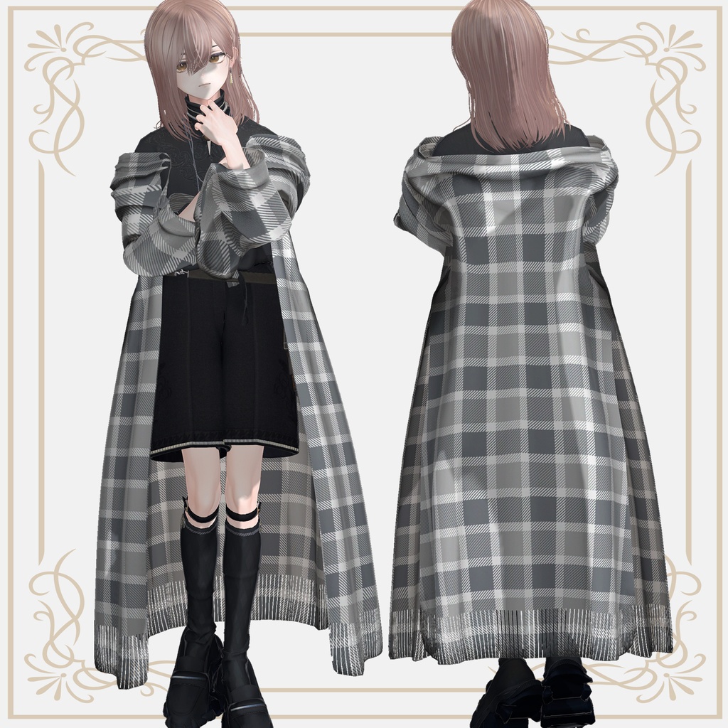 【発売記念セール中🎉】Long Cape Coat【3アバター対応】