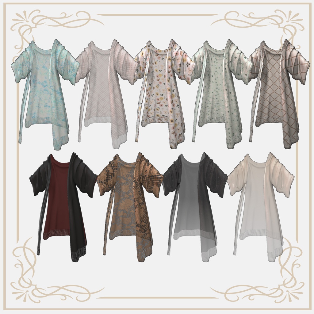 【発売記念セール中🎉】Long Cape Coat【3アバター対応】