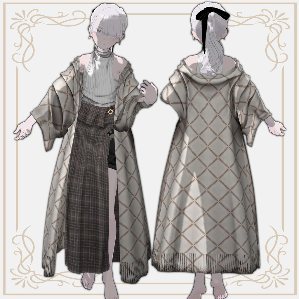 【発売記念セール中🎉】Long Cape Coat【3アバター対応】