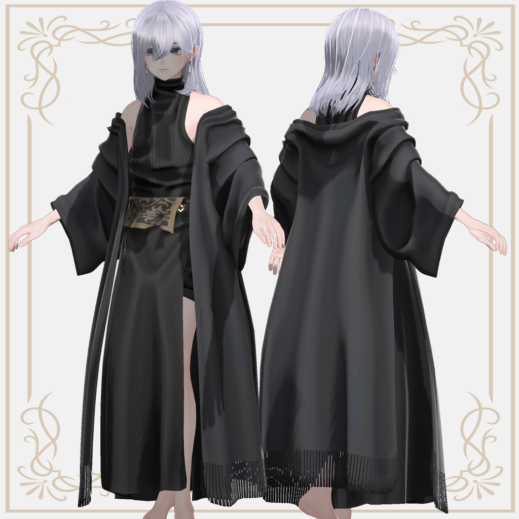 【発売記念セール中🎉】Long Cape Coat【3アバター対応】