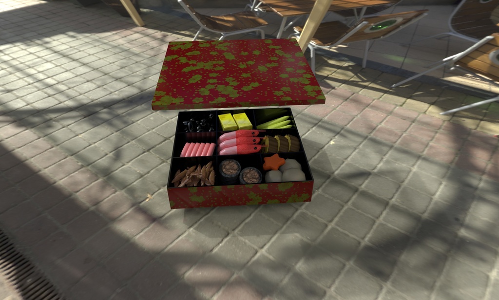 おせちの3Dモデル