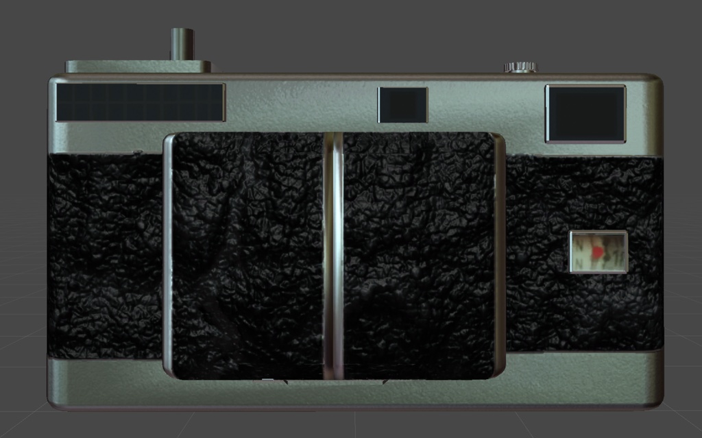 レンズが飛び出すクラシックカメラの3Ⅾモデル