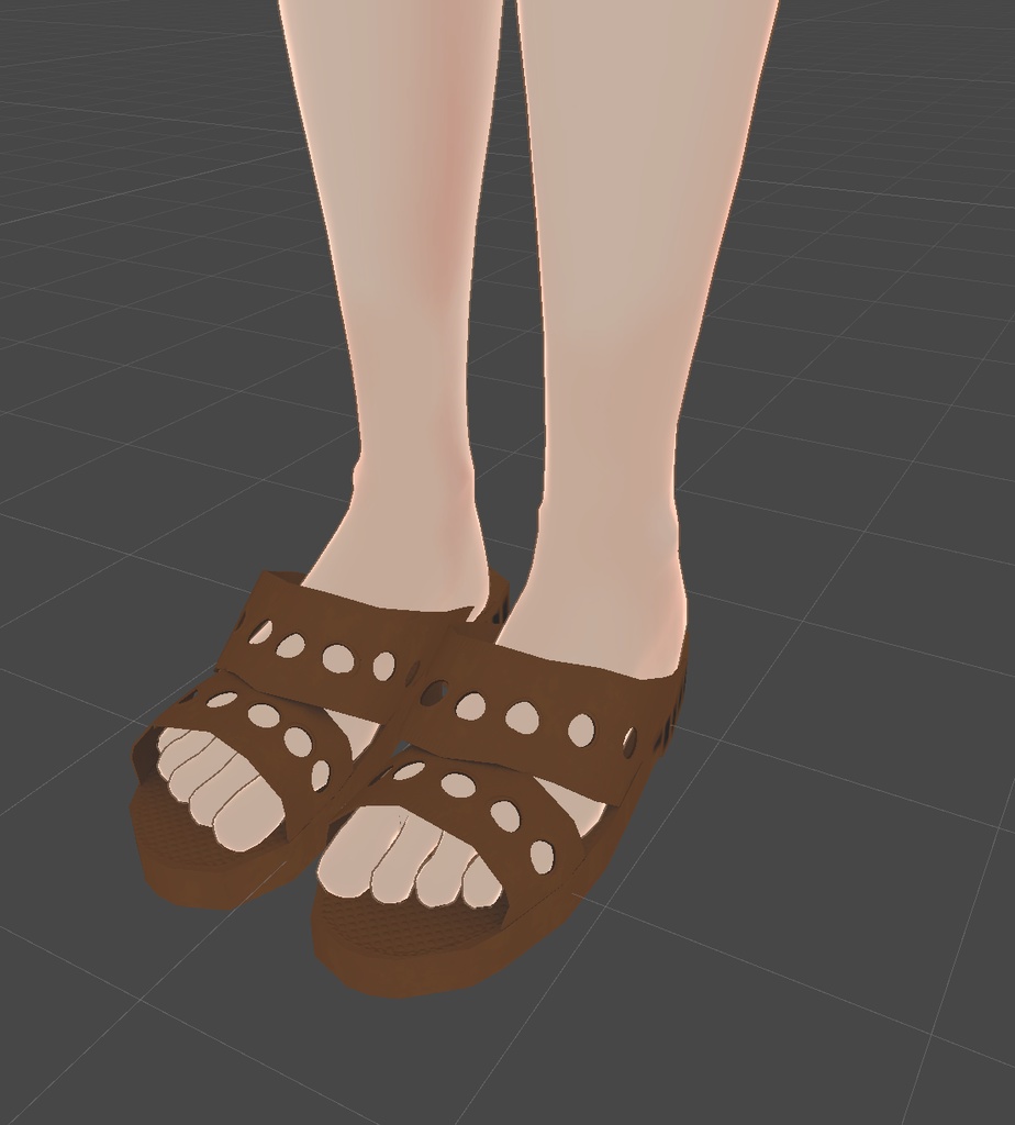 便所サンダルの3Dモデル