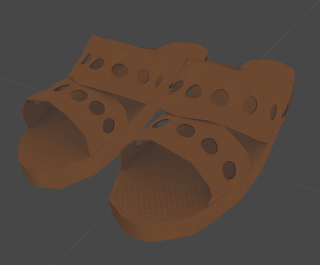 便所サンダルの3Dモデル