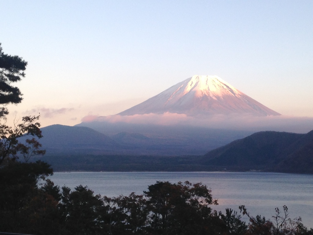 夕日の富士山(素材用)