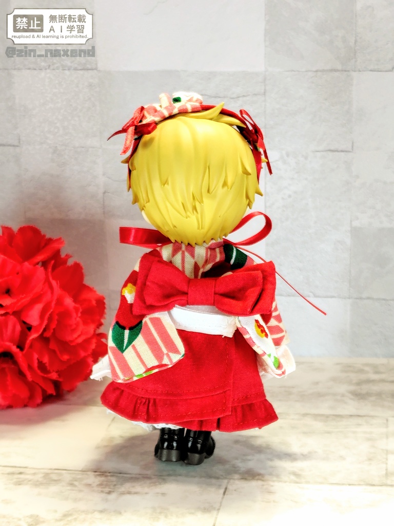 【即納】和服ロリータ(椿)