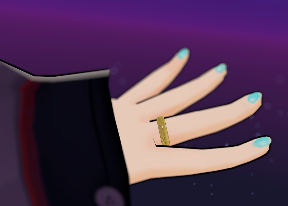 【VRC想定3Dモデル】指にはめるだけでものすごく強くなれそうな指輪