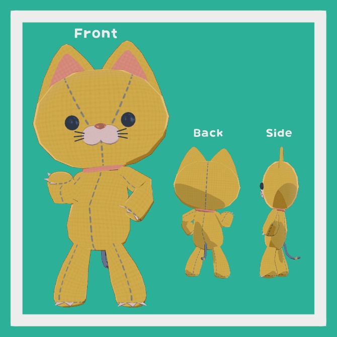 ねこぬい NekoNui / オリジナル3Dモデル