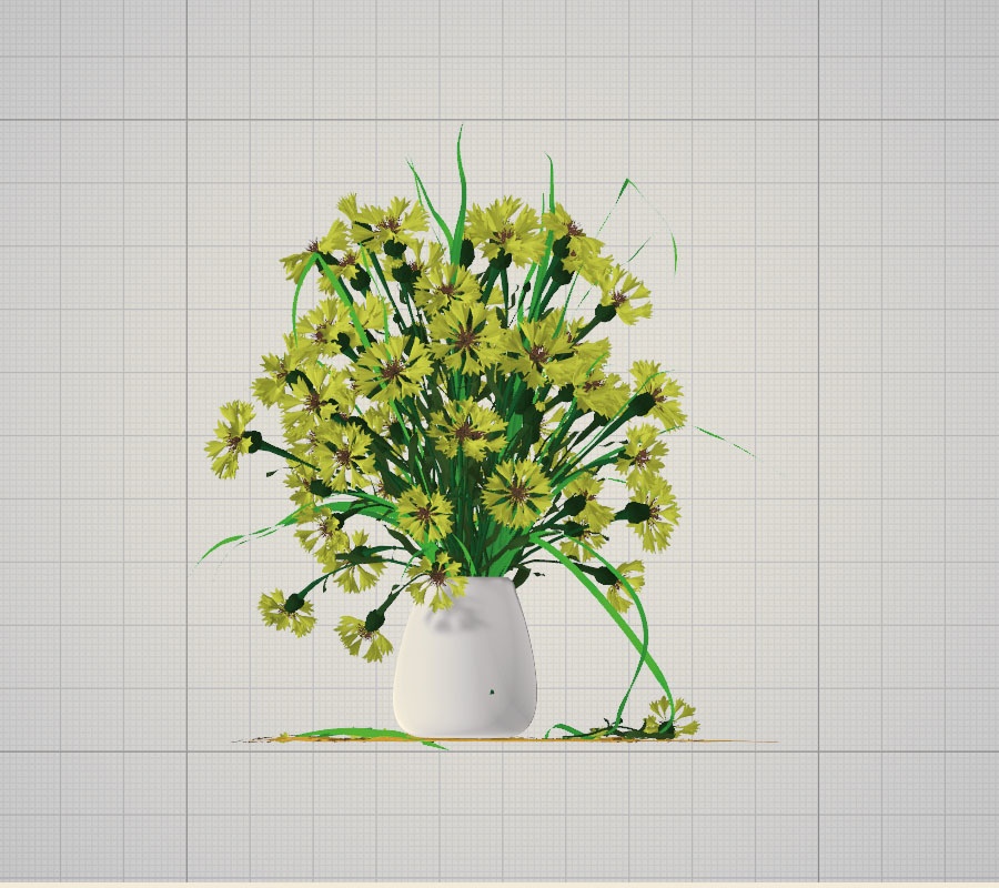 3d   花瓶　　花