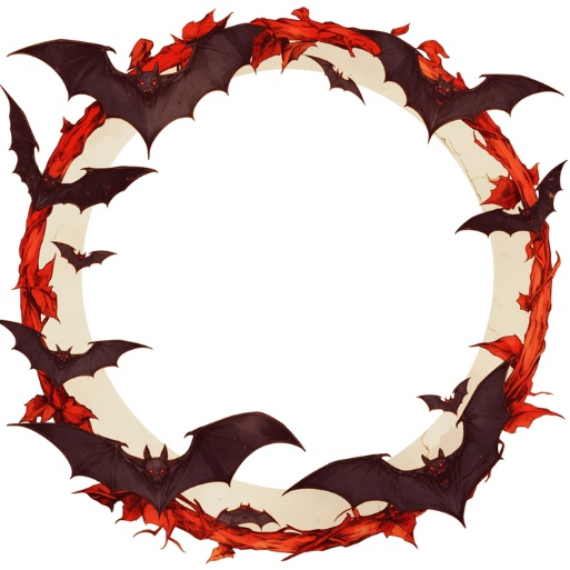 【無料版】アイコンリング!ハロウィン(コウモリ)【IRIAM素材】